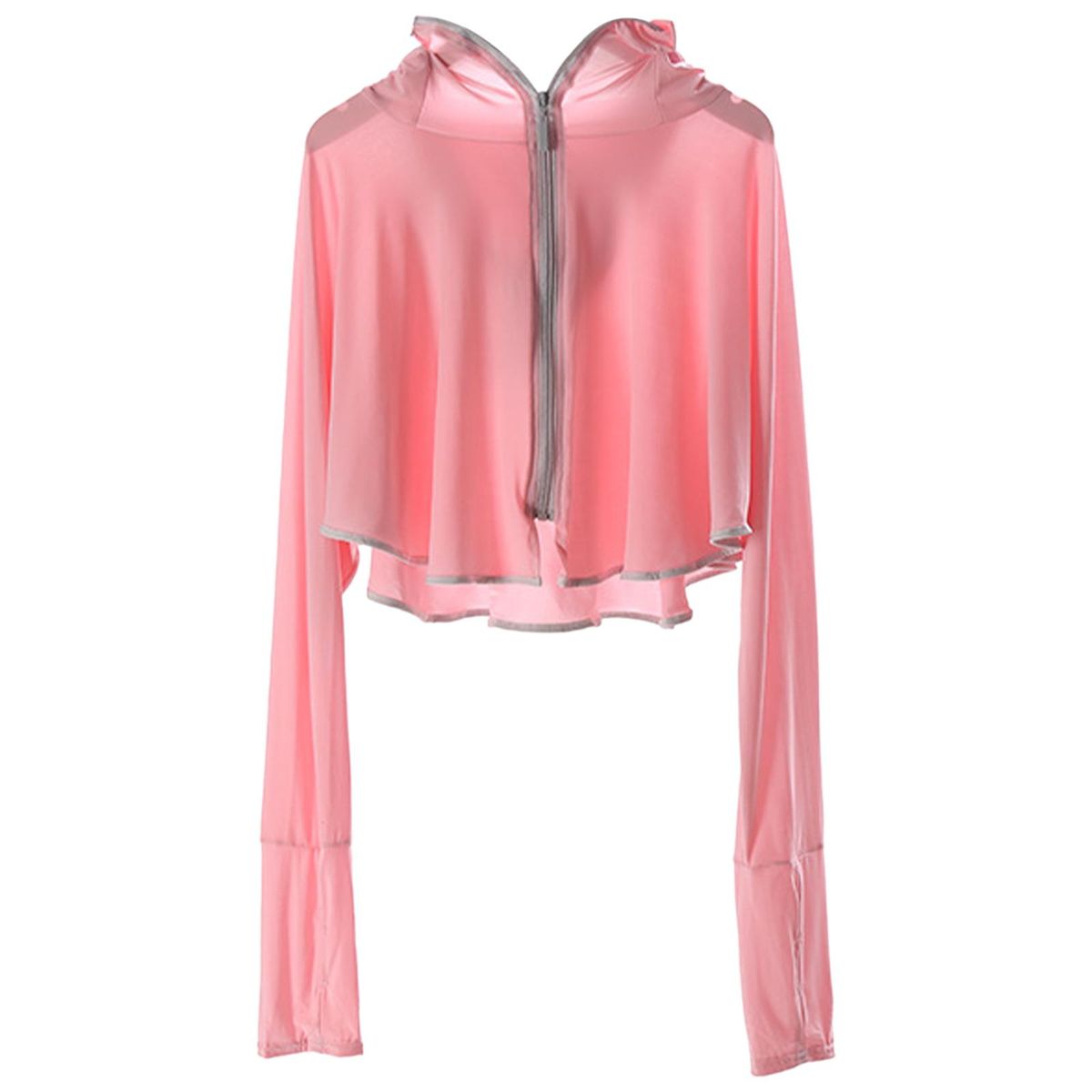 Thin Women Sun Protection Clothing Sun Proof Summer Shirt Jacket Pink