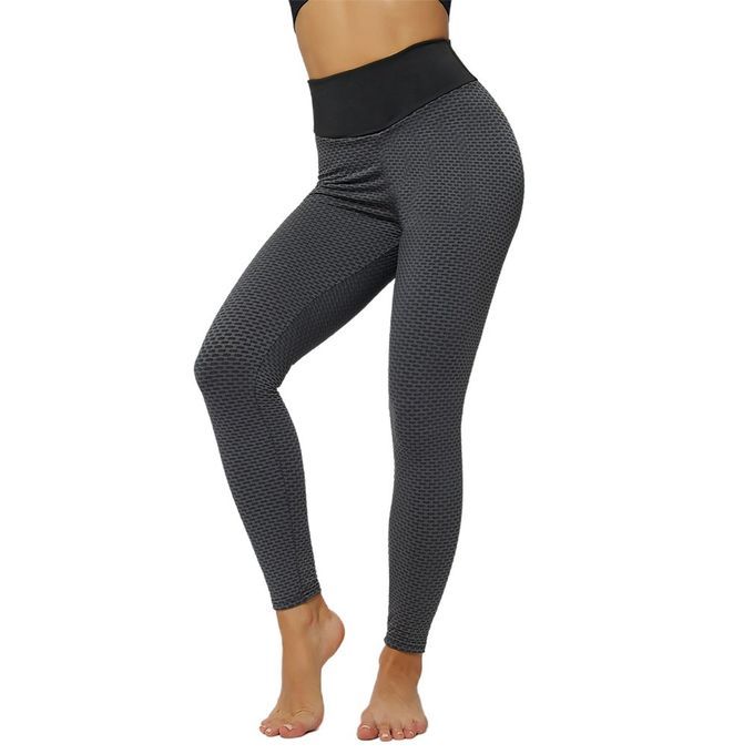 High Waist Beauty  O Ks Honey Omb Hip Lift Fitness Yoga Elasti  Pants-red-XL