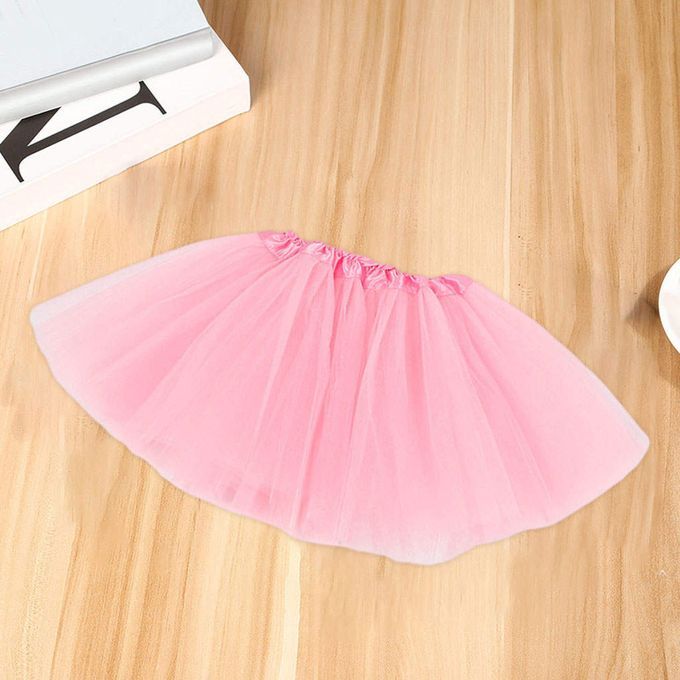 Preppy Style Women Fluffy Puffy Skirt Ballerina Ballerina Skirts Pink
