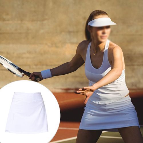 Lightweight Tennis Skirt Skort High Waist Activewear For White XS