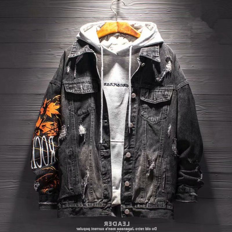 Male Hooded Jacket Coat