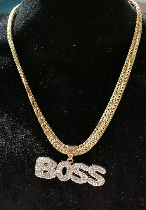 22 Karat Gold Plated Chain With Pendant For Tycoons