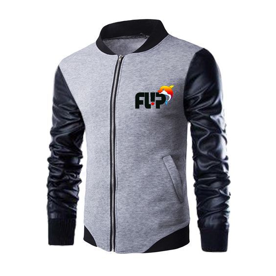 Urban Classics Leather Sleeve Varsity Jacket