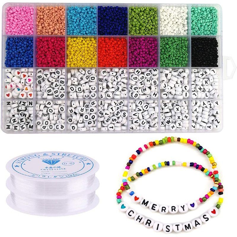 DIY Jewelry Accessories 28 Grid 5000 Rice Beads Box