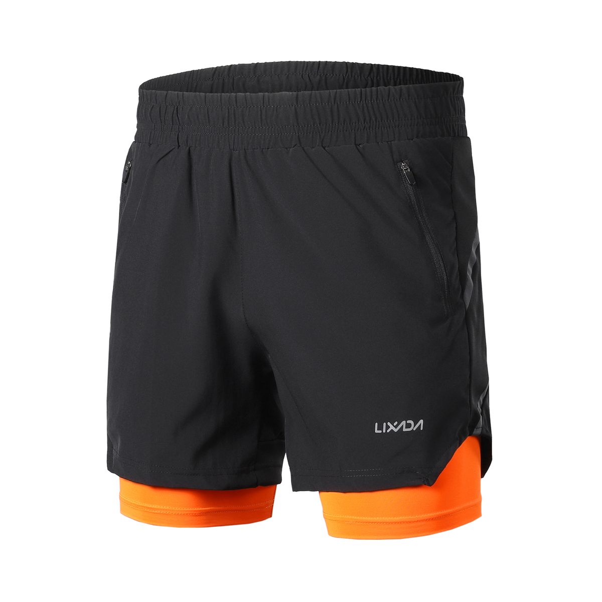 Men 2 In 1 Running Shorts Quick Drying Breathable