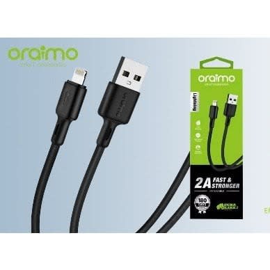 Duraline Ocd-l53 2a Fast Charging Lightning Cable For Iphone - Black