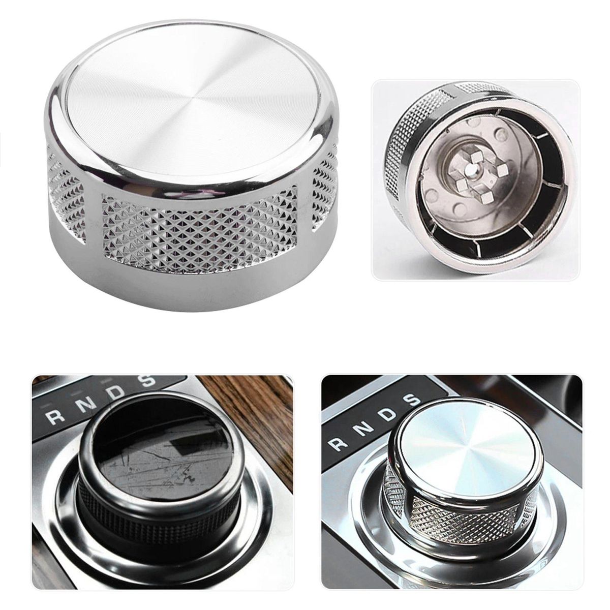 Car Gear Shift Selector Knob Upgrade Chrome Fit ford Rover Autobiography Style Range Rover L405 2017 2018 2019