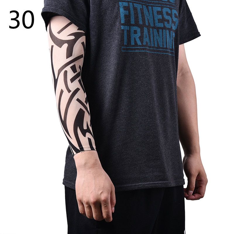 Skin Proteive Nylon Stretchy Fake Temporary Tattoo Sleeves-Type 30