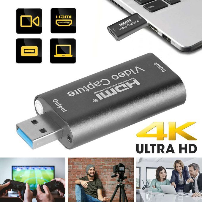 Mini 4K 1080P HDMI To USB 3.0 Video Capture Card Game Recording Live