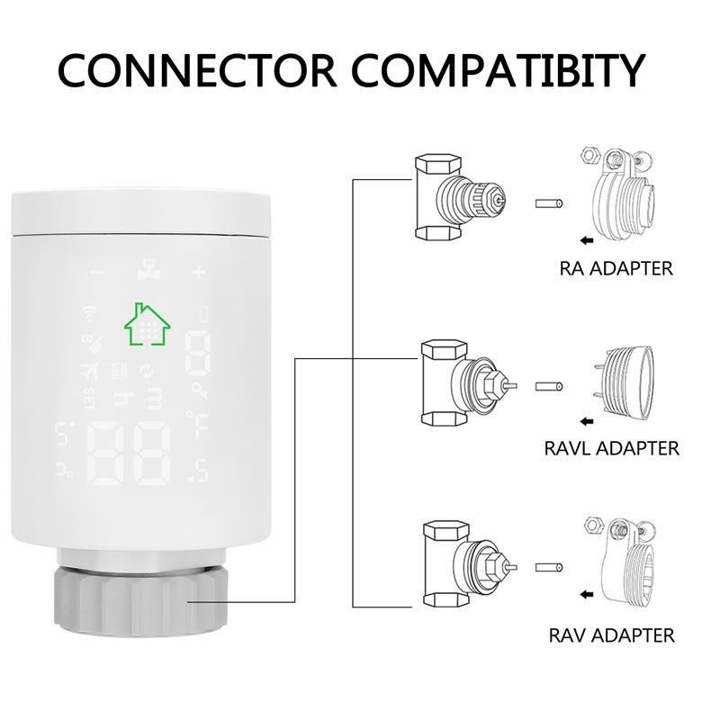 Tuya ZIGBEE3.0 Intelligent Radiator Actuator Programmable Thermostatic Radiator