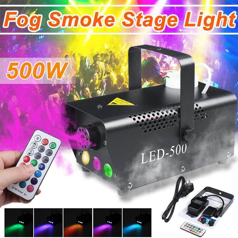 RGB Party DJ LED Fog S-moke Machine Stage Light Wireless Remote Controller