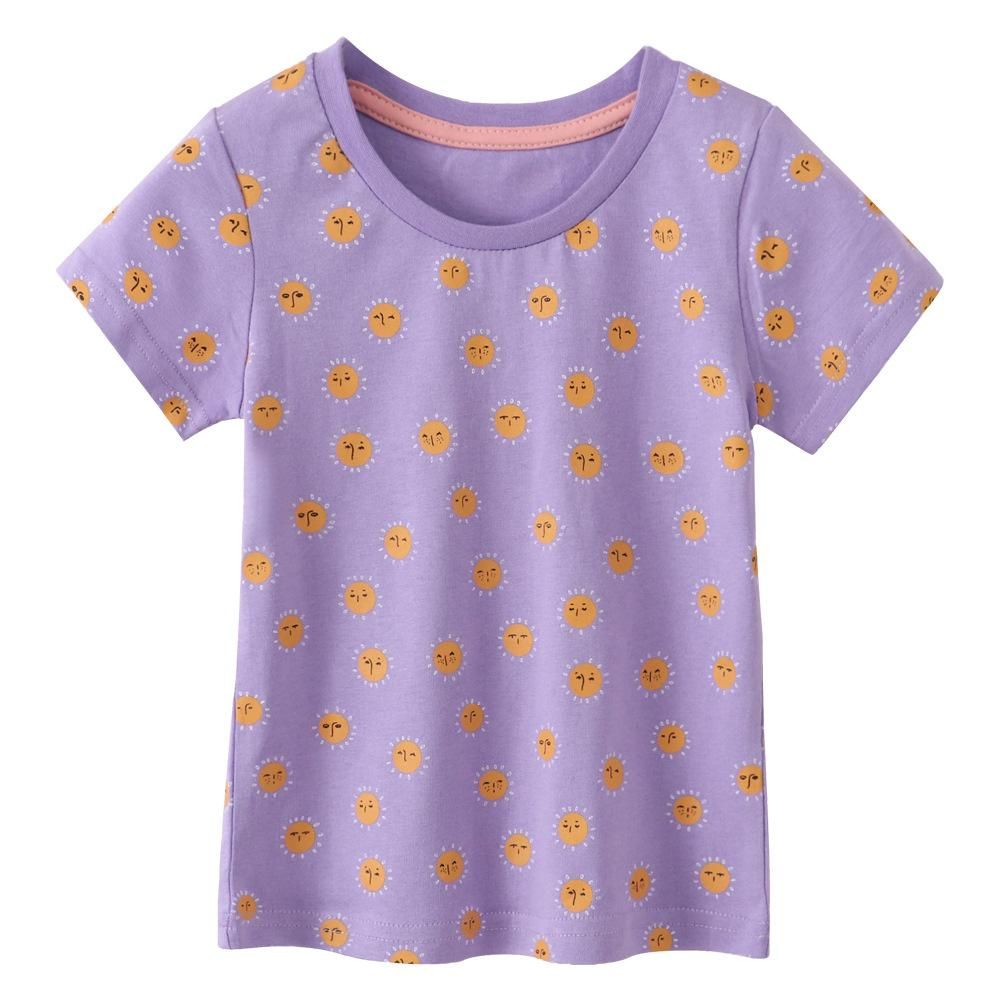 Children's Clothing Wholesale Hot Summer New Short-Sleeved Girls' T-Shirt Infants Baby Bas