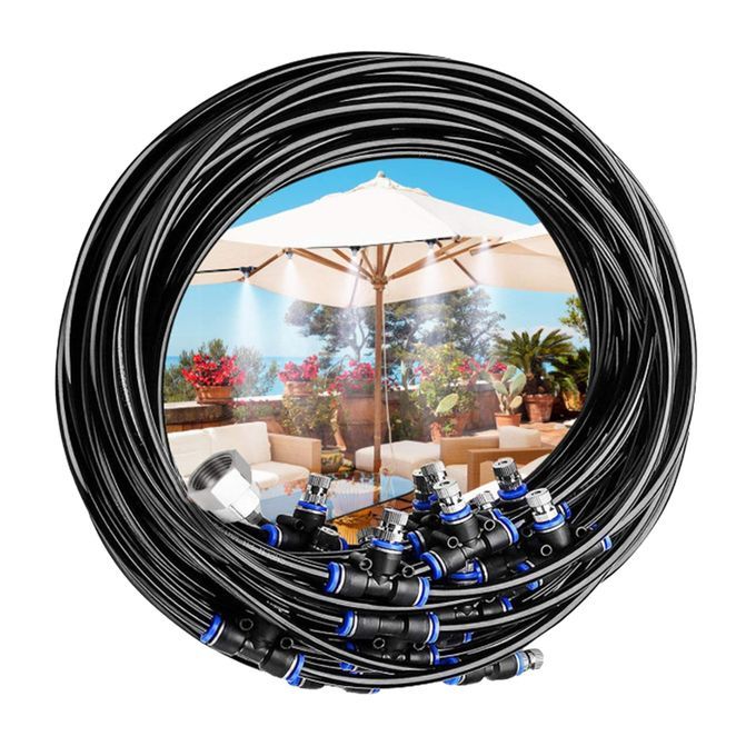 Garden Mist Cooling System Patio Irrigation Sprayer 10m 10 Nozzles