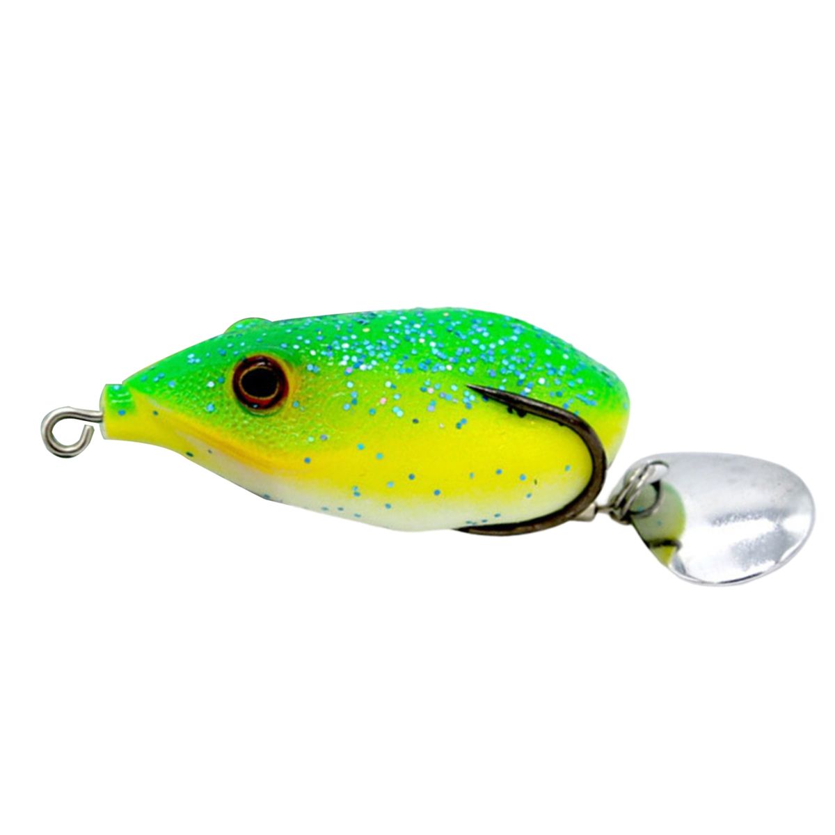 5.5cm 13g Durable Fake Soft Bait High Simulation-Green
