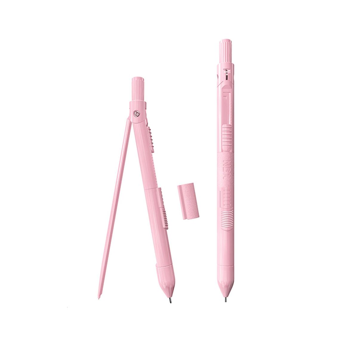 NBX Professional Compass with Mechanical Pencil Math Geometry Drawing Tools with 10pcs 0.7mm Leads Stationery Supplies for Students Teachers Designers Workers