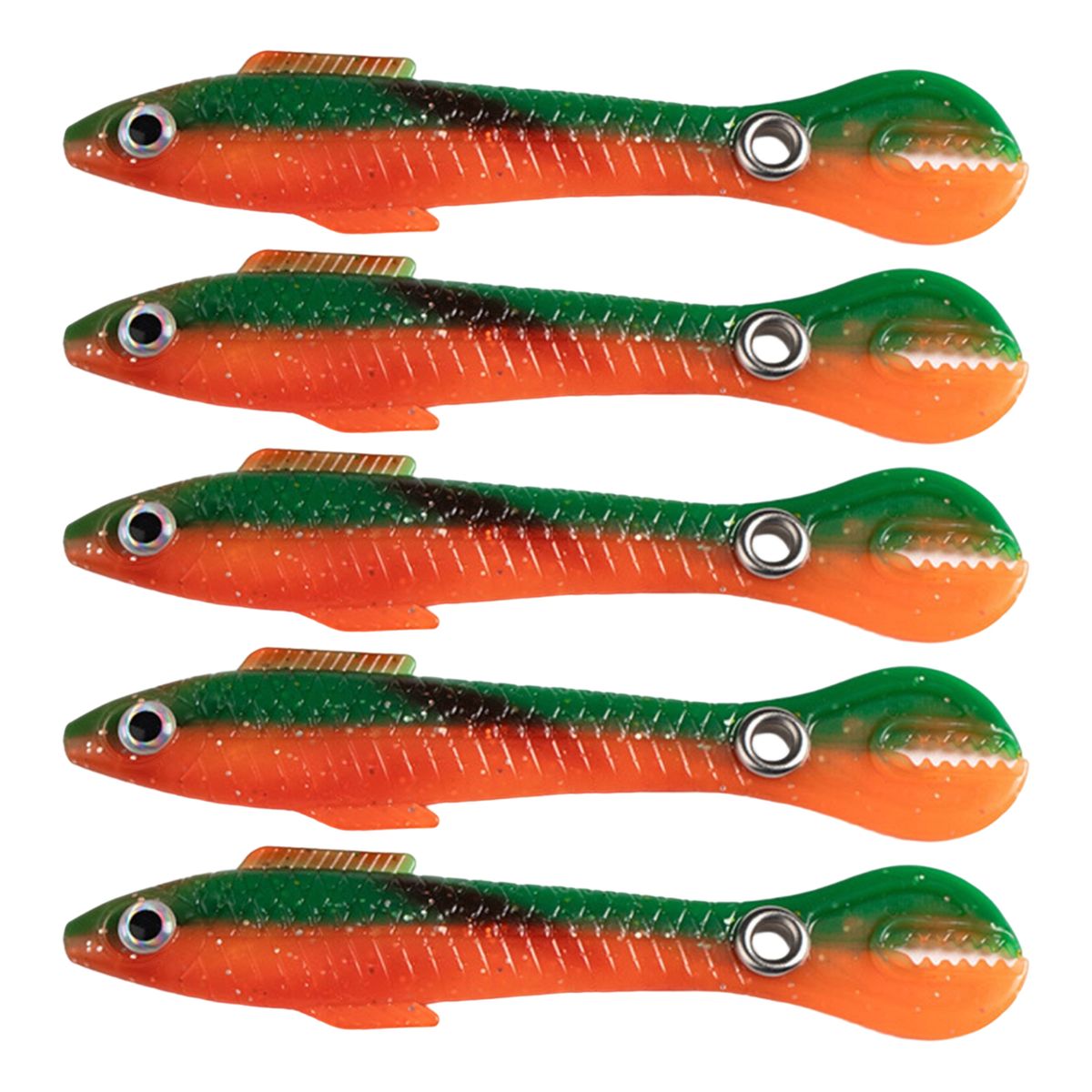 5Pcs/Pack?10cm/6g?Soft Bait?Tough?Streamlined?Metal-F