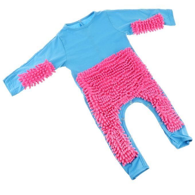 Baby Romper Newborn Clothes Crawling Jumpsuit 73cm Blue+Rose Red