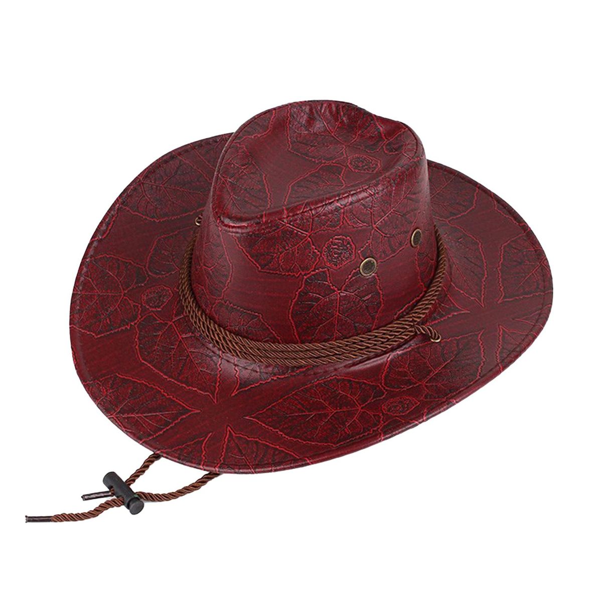 Western Cowboy Hat Traveling Sunscreen Cowgirl Hat Brown