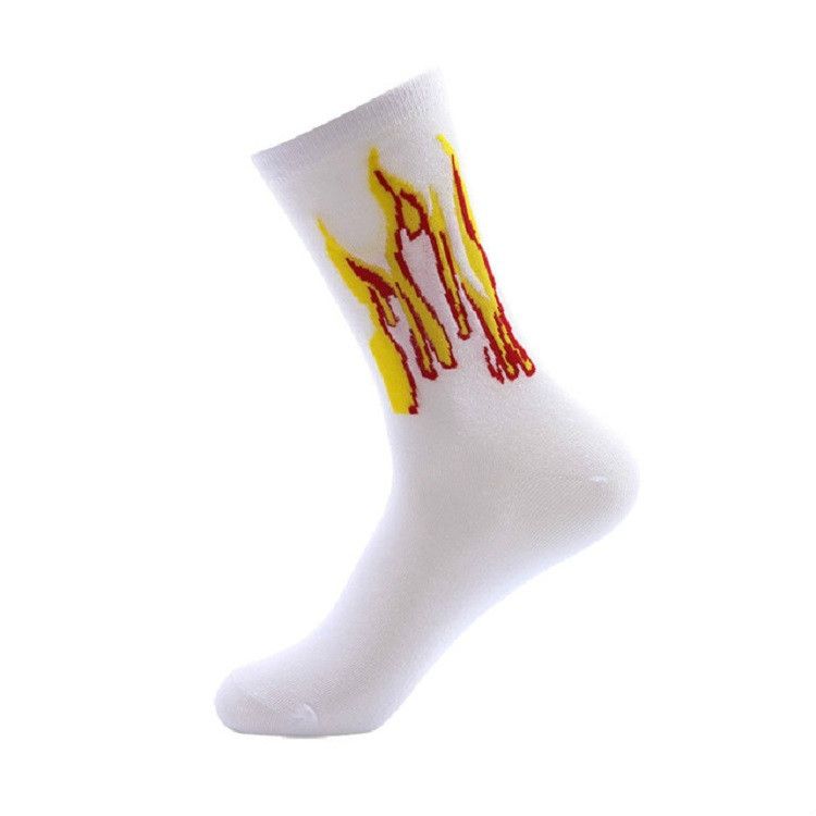 Men Fashion Street Hip Hop Skateboard Tube Cotton Socks Socks One Size