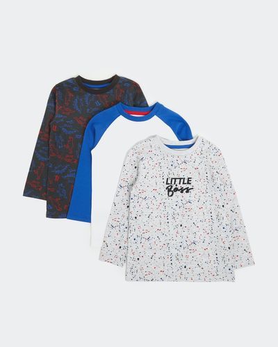Boys 3 Pack Long Sleeve Tops