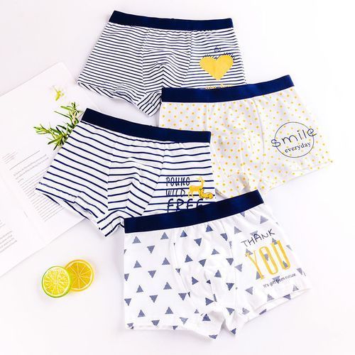 4pc Boys Underwear Cartoon Children's Shorts Panties