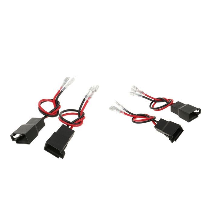 4pcs Speaker Adaptor Plug Leads Cable Connectors Pair PC2805 For