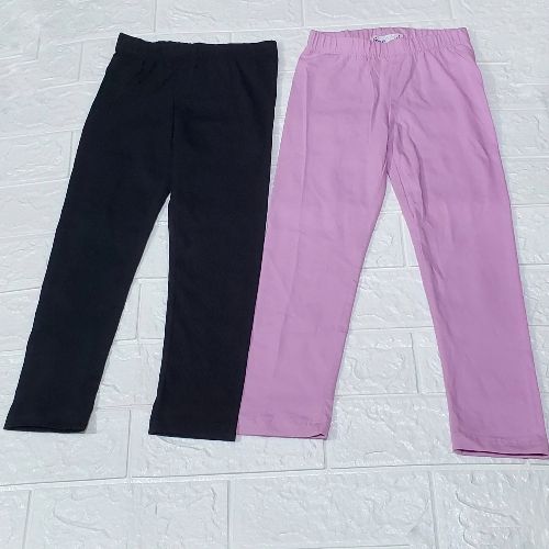Plain Girls Two Piece Leggings Set