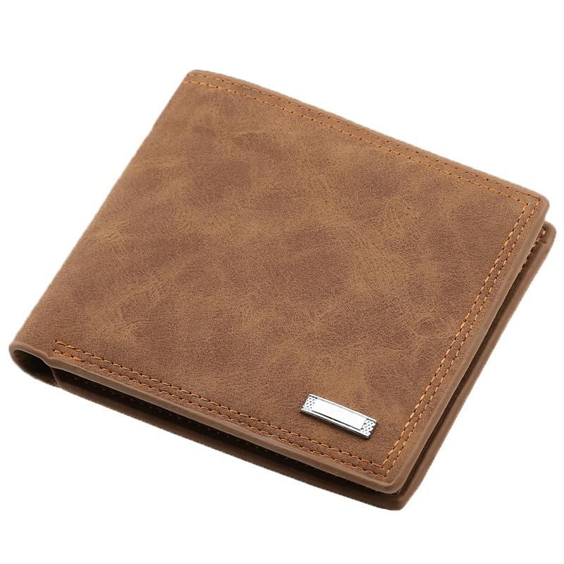 1PC Fashion Wallet Multifunctional Wallet Short Wallet Brown