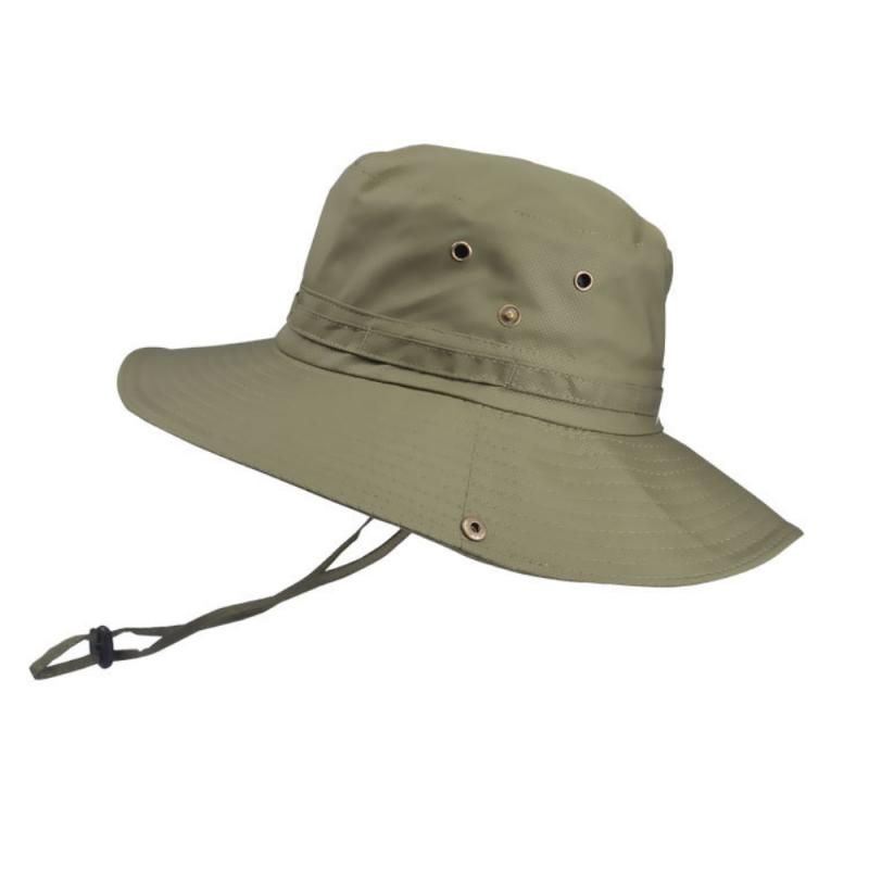 Summer Fashion Bucket Hat Men Women Outdoor Sun Hat UV Protection Breathable Fisherman Hat Uni Panama Beach Cap  Green
