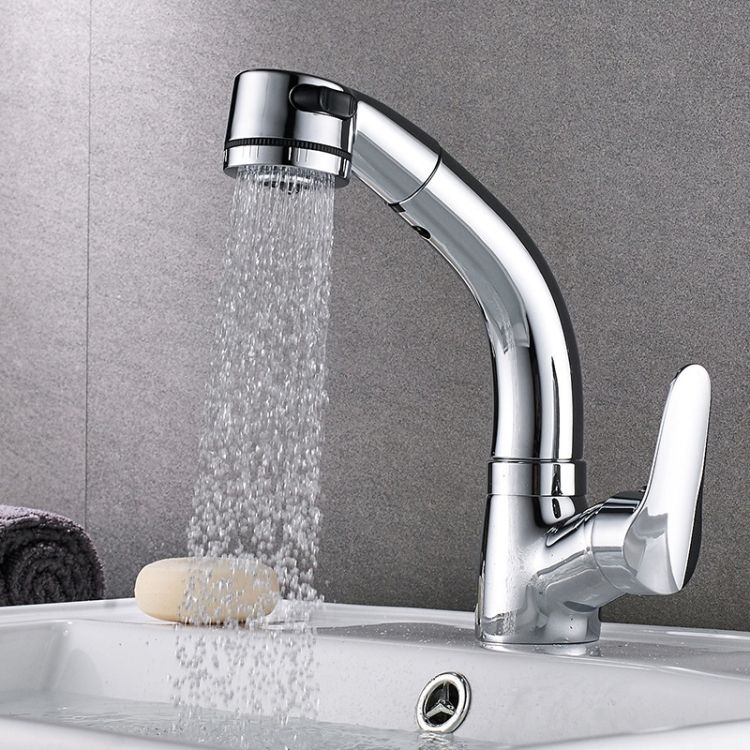 All-copper Body Pull-out Hot & Cold Water Faucet