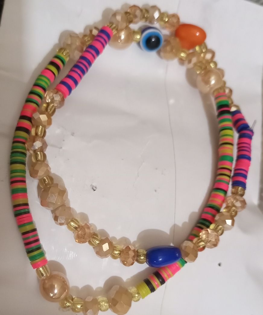 Turkish Fortified Goodluck Blue Eyes Anklet×2pcs.