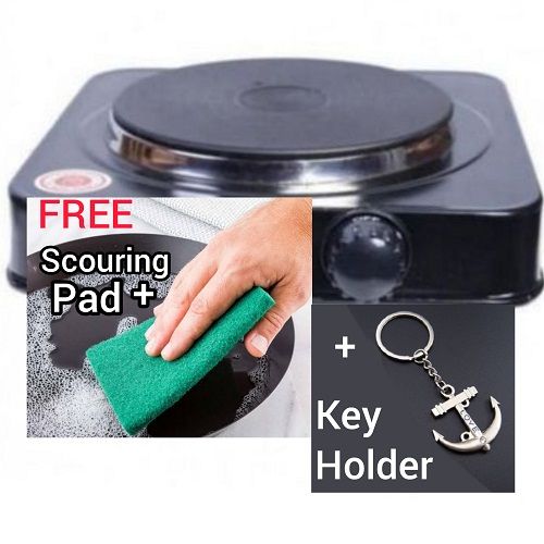 Single Burner Hot Plate Cooker+Scouring Pad+Key Holder