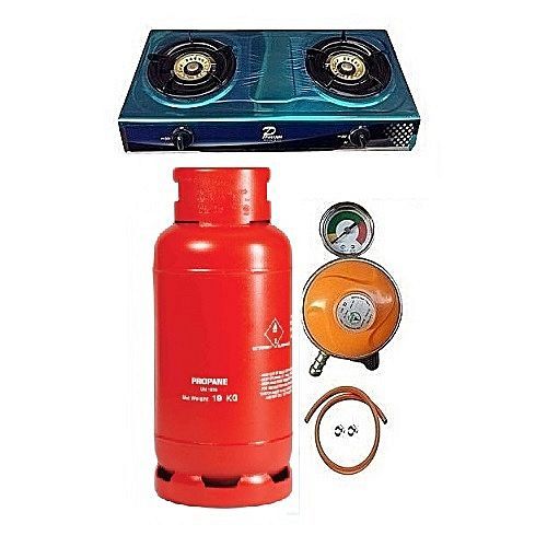 19kg Gas Cylinder,top Table Cooker,regulator,6yrd Hose&clips