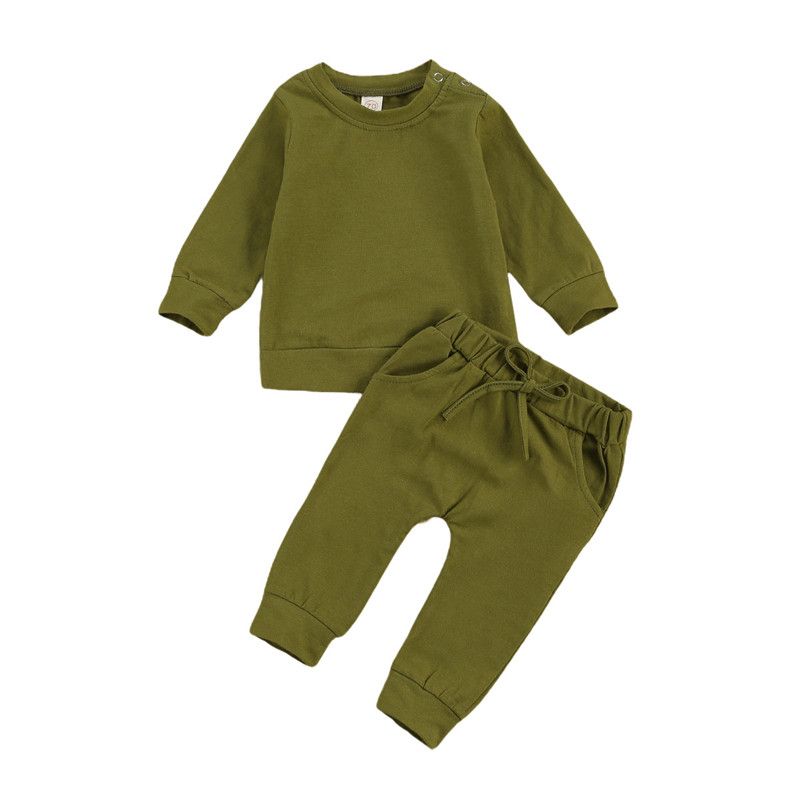 2022 Newborn Set Kid Boy Girl Clothes Set Long Sleeve Top