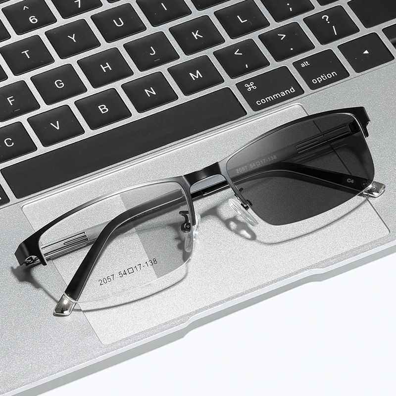 Photosensitive Anti-blue Light Men And Women Anti-blue Light Flat Glasses Anti