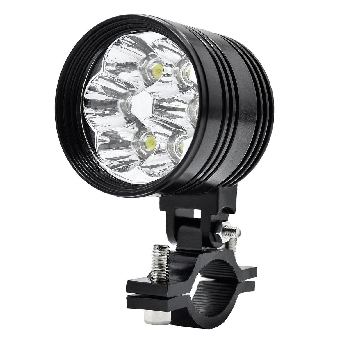 1PCS Super Bright White Motorcycle 60W LED Spotlight Headlight Waterproof Spot Head Lamp Driving Fog Light 6000K