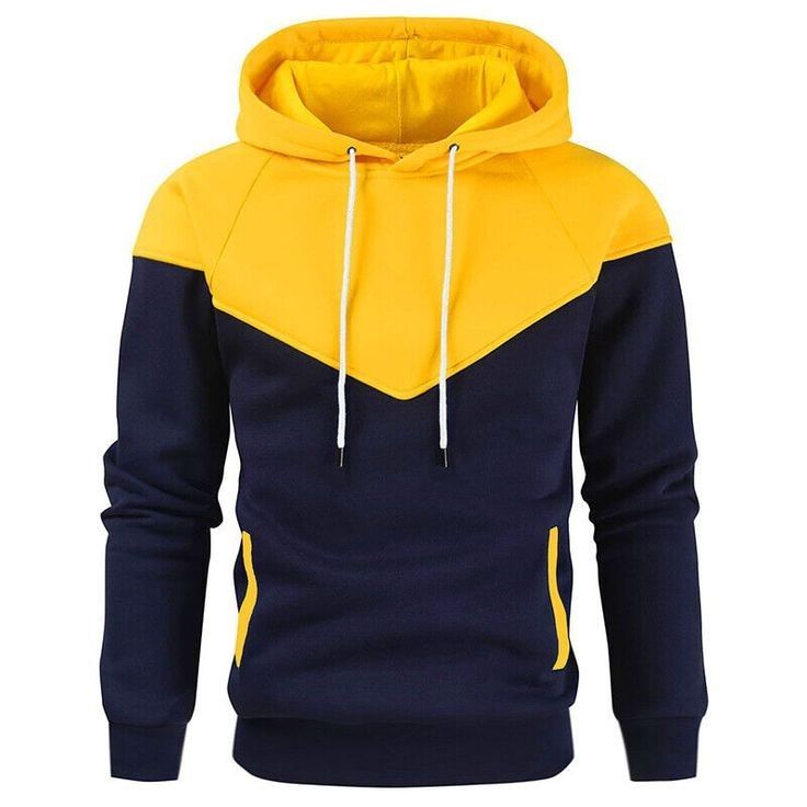 Men's Hoodie Pullover Light-Yellow Army Green