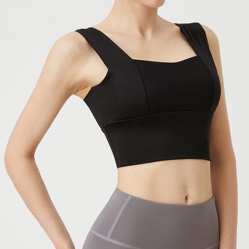 Shockproof High Intensity Running Fitness Yoga Wear Sports Underwear Bra-black