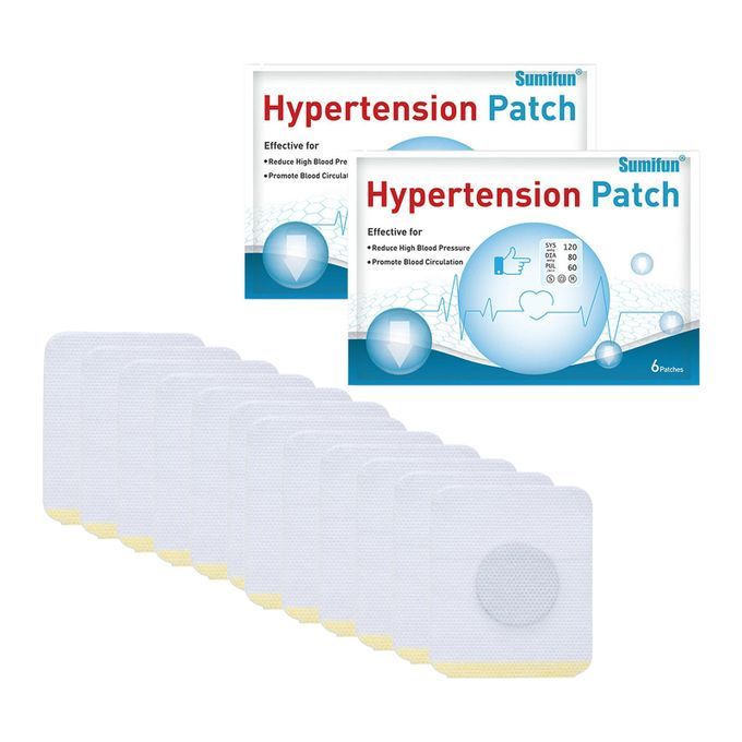 12 Pcs/2 Bag Hypertension Patch Plaster Sticker Hypertension Care