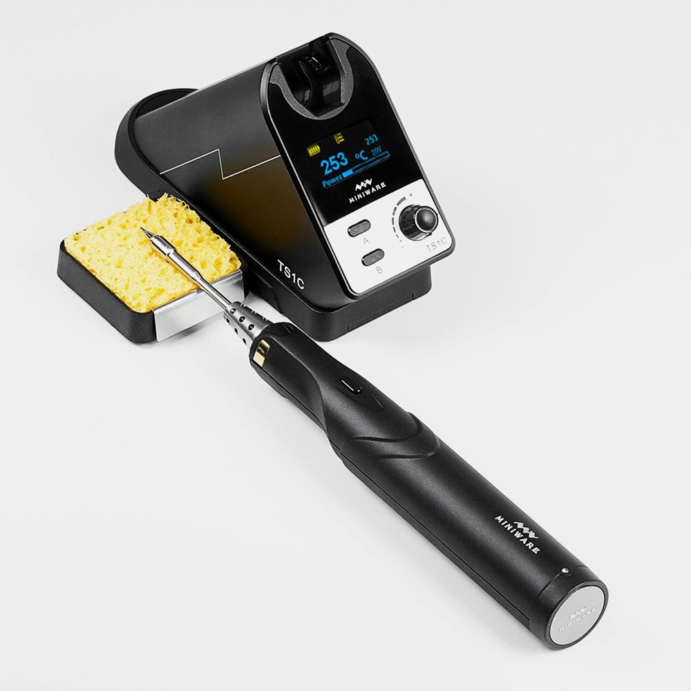 TS1C Wireless Soldering Iron Super-Capacitor Storage Tech