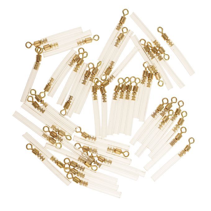 50pcs Carp   Copper Head Rotating  Float Plastic L