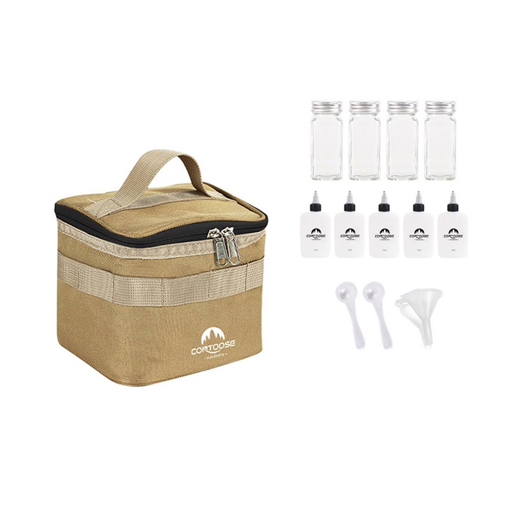 Outdoor Condiment Storage Set Camping Seasoning Jars