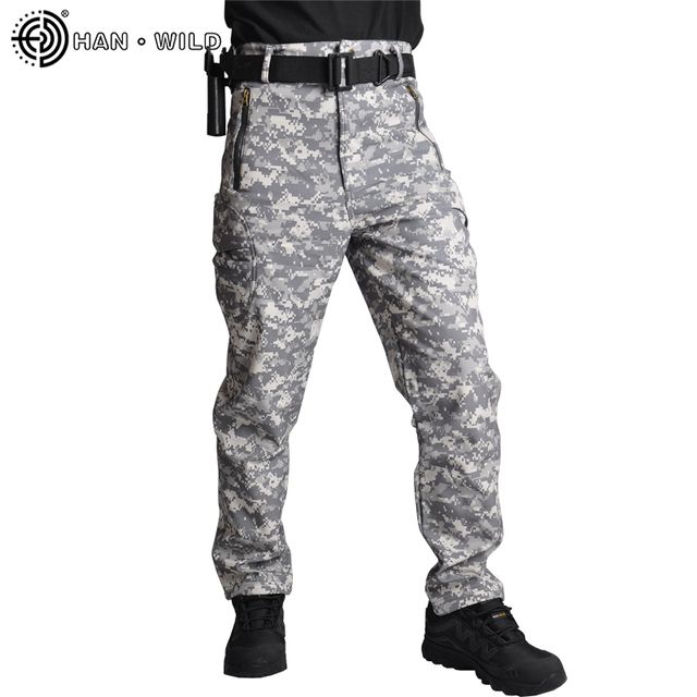 Han Wild Men Hiking Pants Climb ACU Camouflage_S(50-60KG)