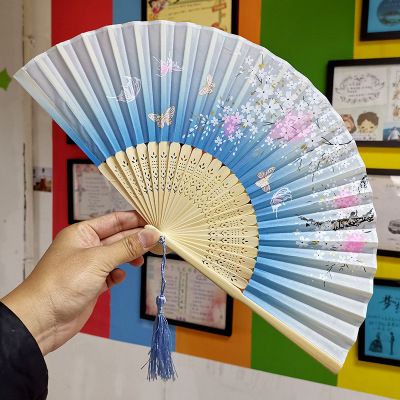Fold Hand Bamboo Bambu Vintage Folding Children Wedding Antique Japanese Eventail Fans Fan Chinese Fan A Main Gift Waaiers