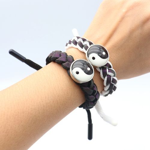 2Pcs/Set Luminous Yin-Yang Tai-Chi Bracelets For Best Friends Lovers Valentines