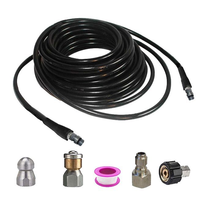 High Pressure Washer Sewer Cleaning Nozzle Kits Anti-Explosion Water