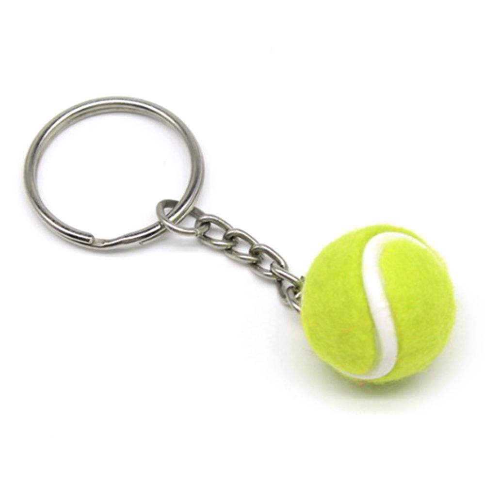 Mini Tennis Ball Key Chain Key Ring Decoration Accessory