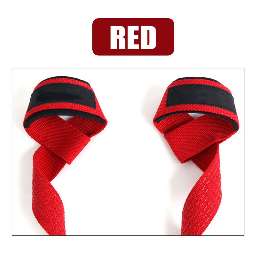 2pcs/Pair Gym Fitness Weight Lifting Grip Straps Dumbbell Hand Grips Training Wrist Support Bands