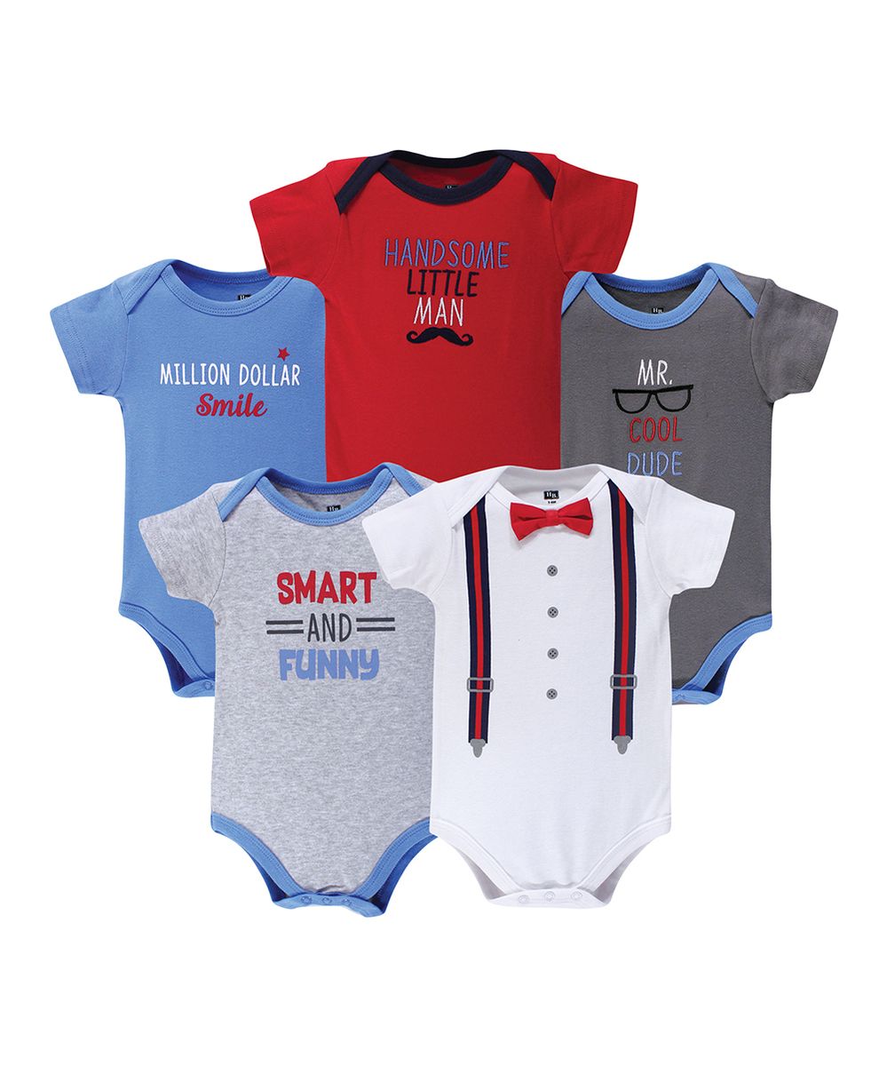 5 In 1 Baby Short Sleeve Bodysuit