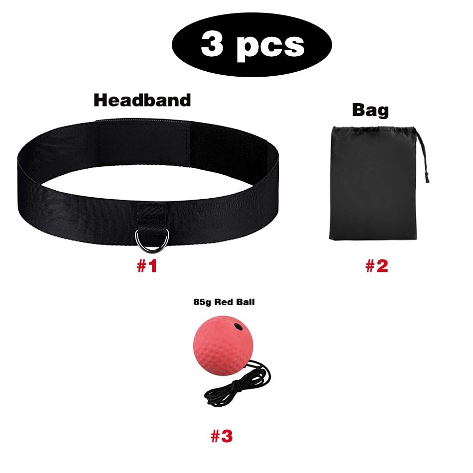 WorthWhile Kick Boxing Reflex Ball Head Band Ing Speed For Training Punch Balls Muay Tai MMA